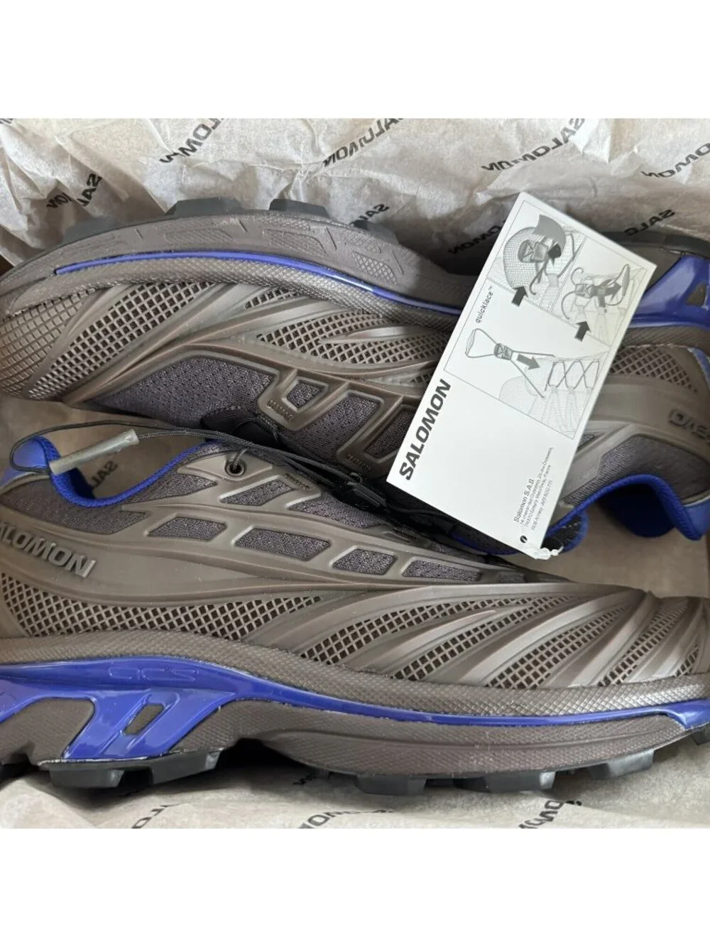 Kith for Salomon XT-EVO - Black Coffee / Excalibur / Bluing size 11 sneakers